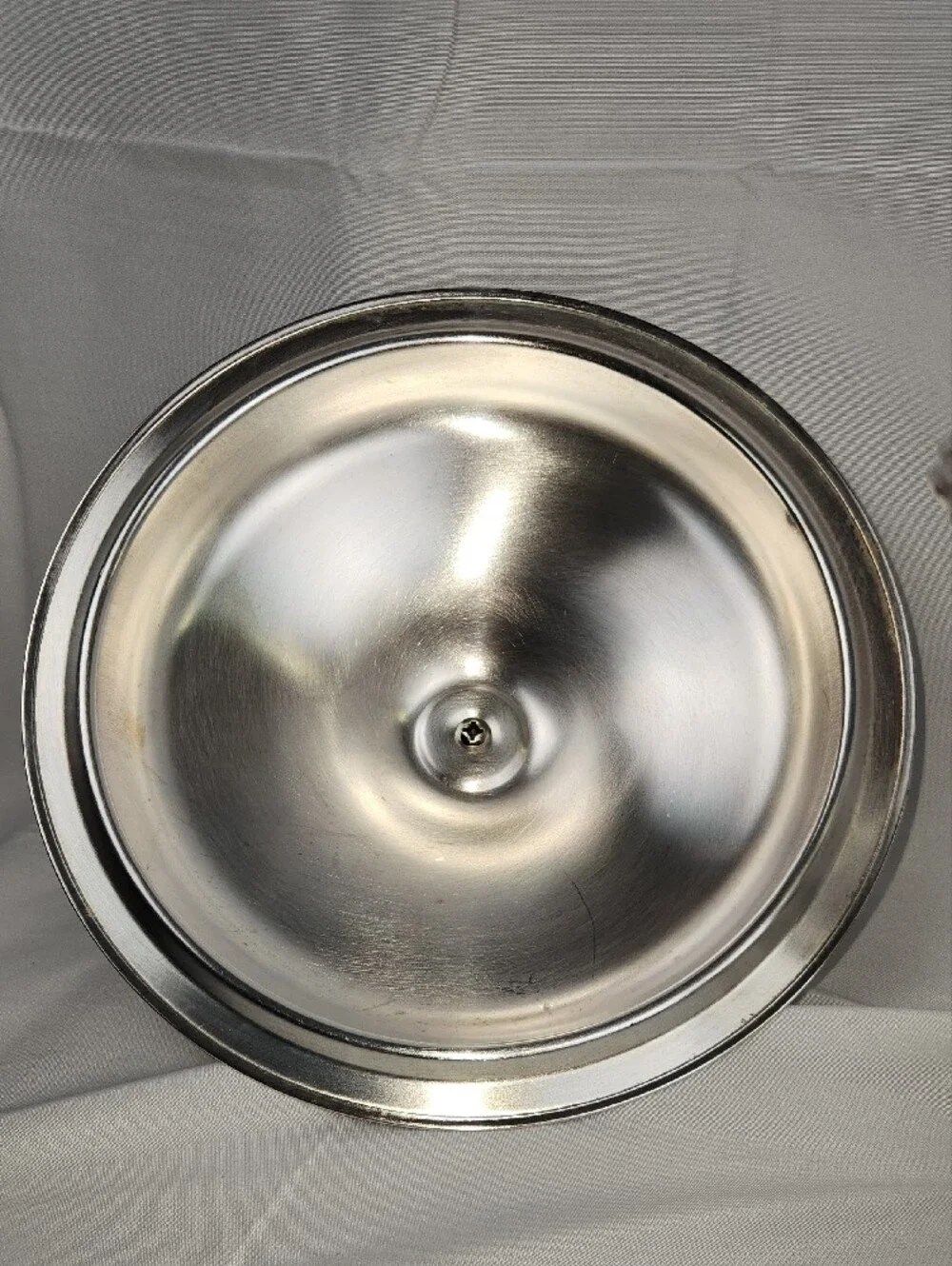 Vntg English Silver/Leonard Silverplated Chaffing Dish Anchor Hocking Glass Bowl